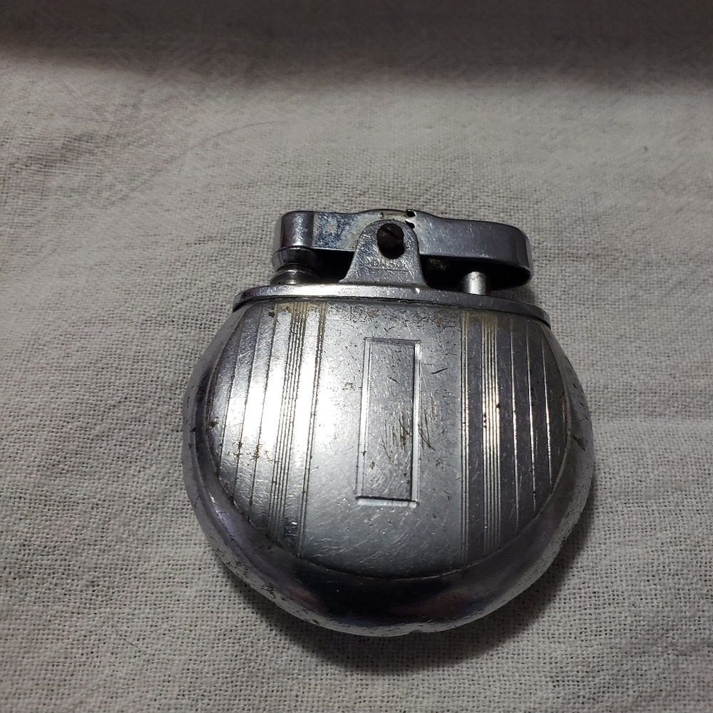 Vintage Ronson Ronette Silvertone Lighter 1930's Working Condition
